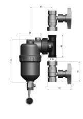 Magnetický filter QUADROMAG 1"