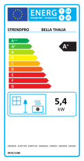 Kachle Bella Thalia, béžové, výkon 5,4 kW