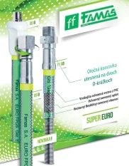 Flexibilná plynová hadica FAMAS FPGS2-11AB 50 cm, G1/2"-R1/2"