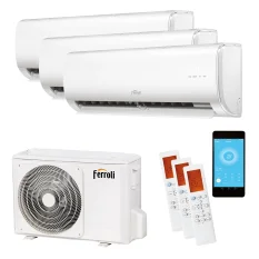 Klimatizácia Ferroli AMBRA M-27 Triple Split WiFi Inverter (3x2,6 kW /3x9000 BTU)