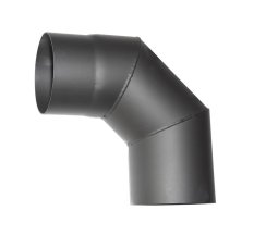 Koleno dymové HS 90°/120mm/1,5mm, hrubostenné, čierna