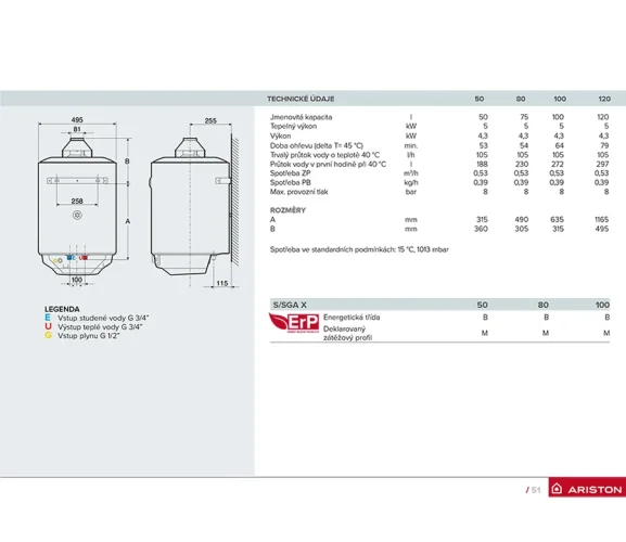 ARISTON S/SGA X 80 EE