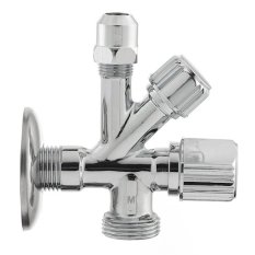 Kombinovaný rohový Multi - pračkový ventil 1/2" x 3/8" x 3/4"