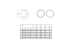 Zdera dymová jednoduchá HS Φ120/1,5 mm, hrubostenná čierna
