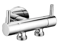 SAT dvojventil G1/2" x 3/8" x 3/8" chróm