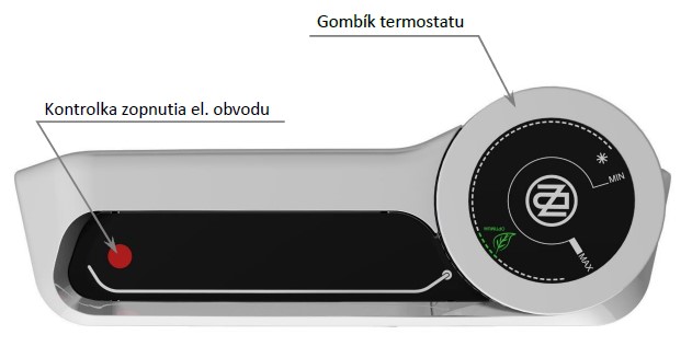 Dražice OKCE/S ovládanie termostatu